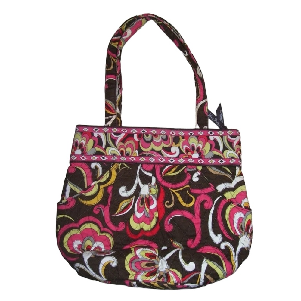 VERA BRADLEY Dual Handle Puccini Shoulder Bag PURSE